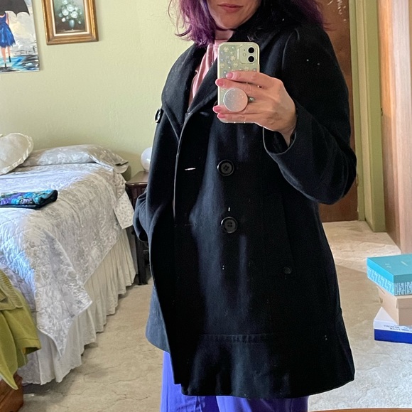 Guess Double Breasted Wool Coat - Picture 12 of 14